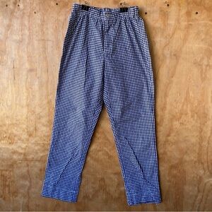 John Galt Black And White Plaid Ankle Pull On Straigh Leg Pants